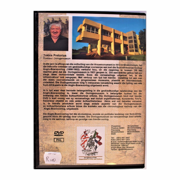 Die Kultuurhistoriese Erfenis van die Oorlogsmuseum van die Boererepublieke DVD