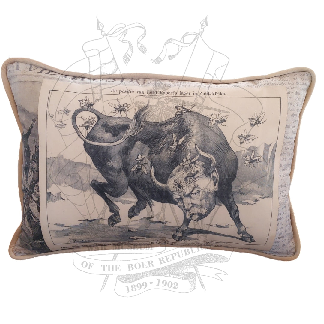 War Time Cartoon Scatter Cushion