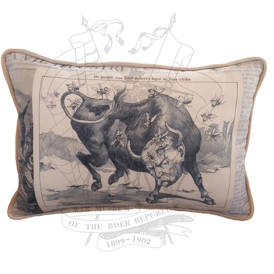 War Time Cartoon Scatter Cushion