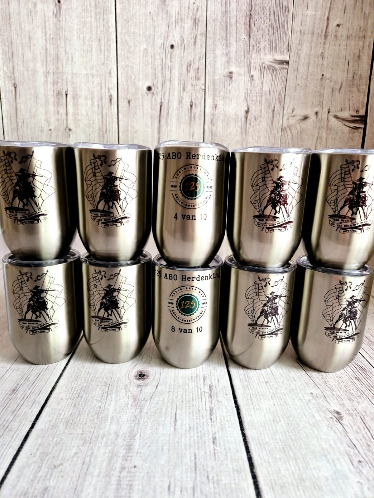 125-year Anglo-Boer War Commemoration Tumbler in Silver or Rose Gold